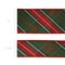 LaRibbons 4" - 2 1/2" Wired Dupioni Ribbon | Red/Dark Green Plaid Bias Cut Double-Fused Red Backing | 5 Yard Roll